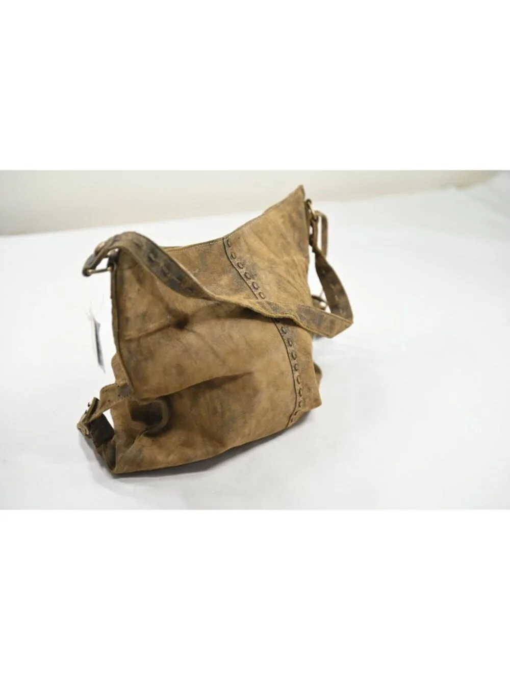 Free People We The Free Dallas Distressed Lea Bag OB2314502 in Sandblast Khaki